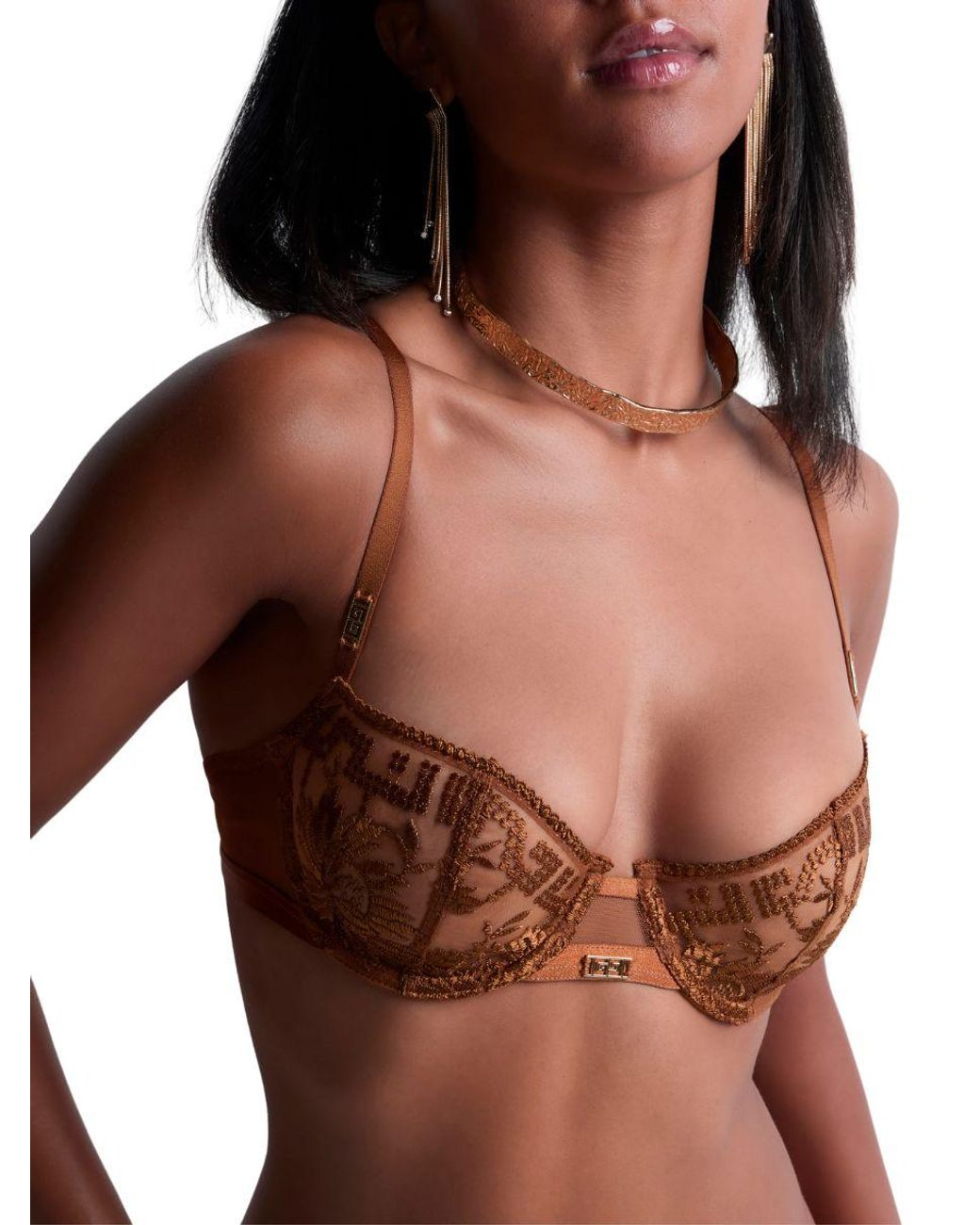 Aubade Brown Rules Of Attraction Half Cup Bra