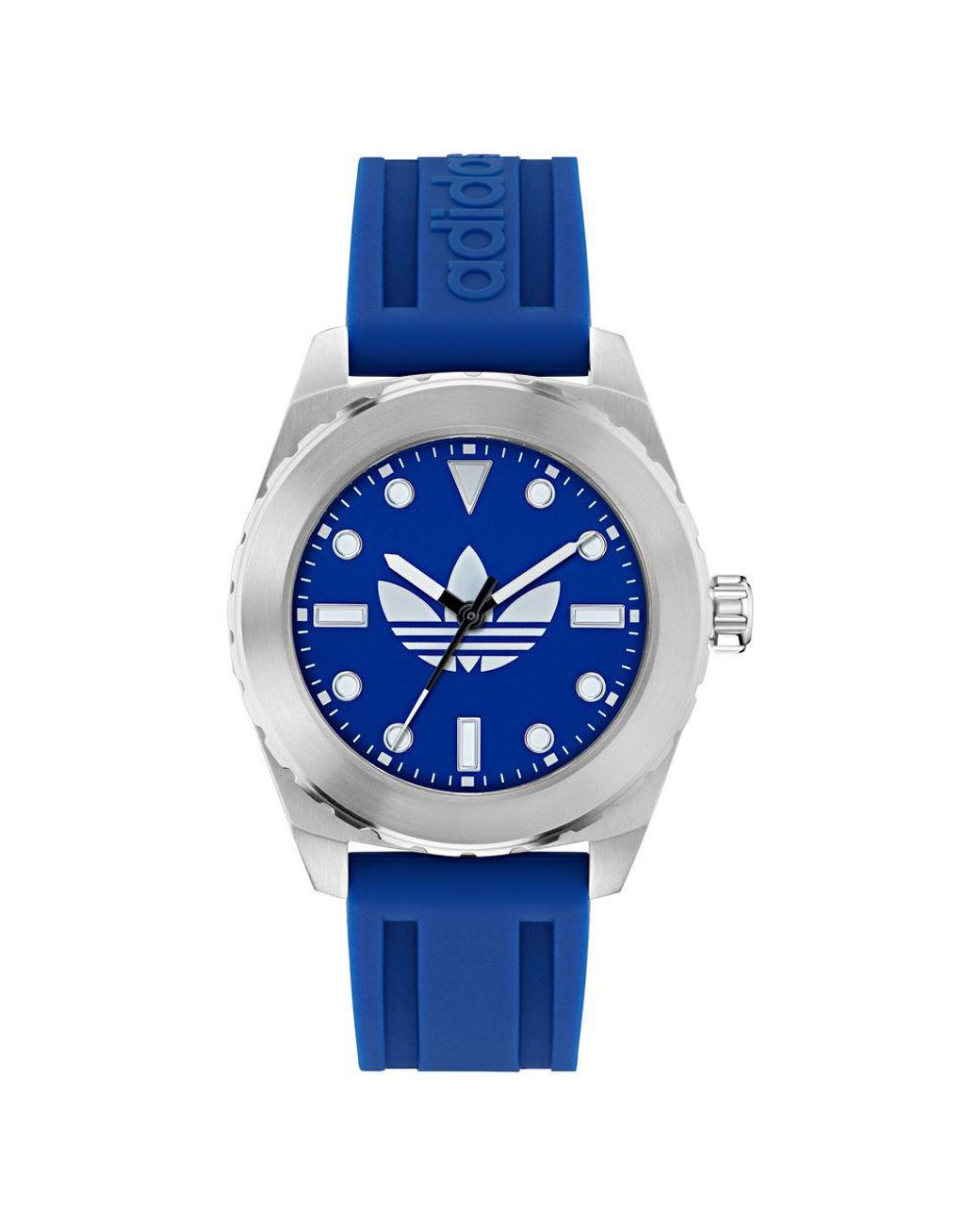 Adidas Originals Blue Discoverer One Watch Aosy25020 Silicone