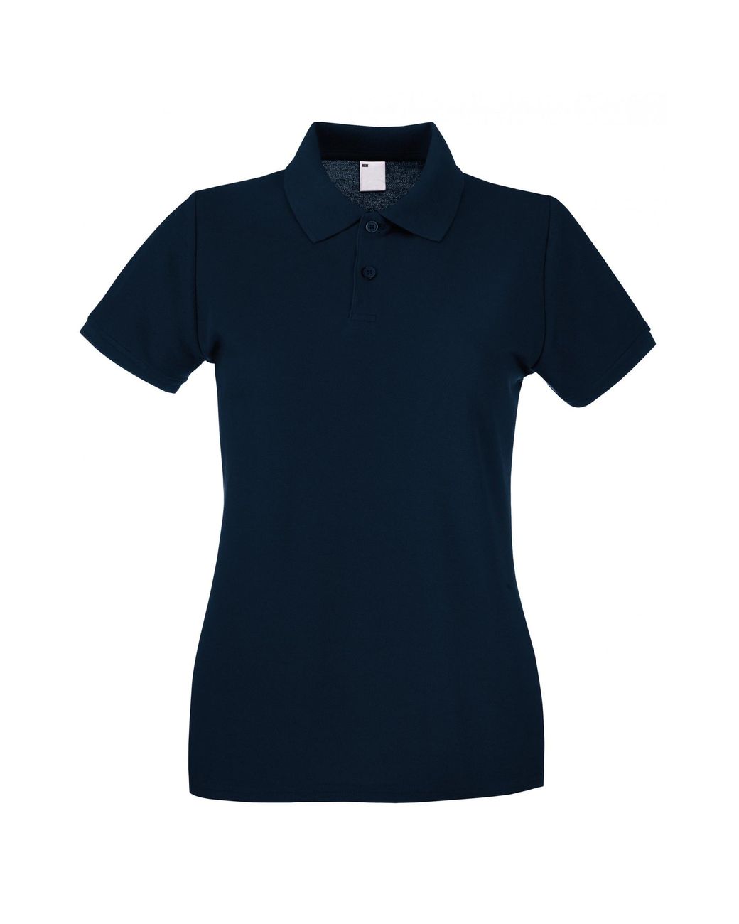 Fruit Of The Loom Blue Ladies Lady Fit Short-Sleeved Polo Shirt (Midnight) Cotton