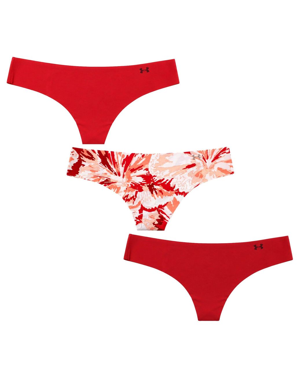 Under Armour Red 3-Pack Pure Stretch Thong
