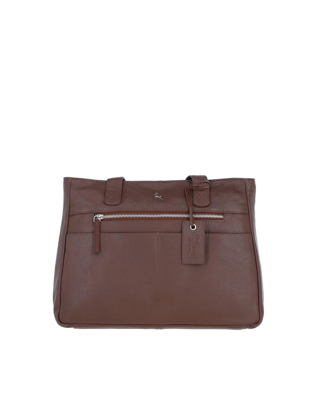 Ashwood Leather Brown 'London' Real Shoulder Bag