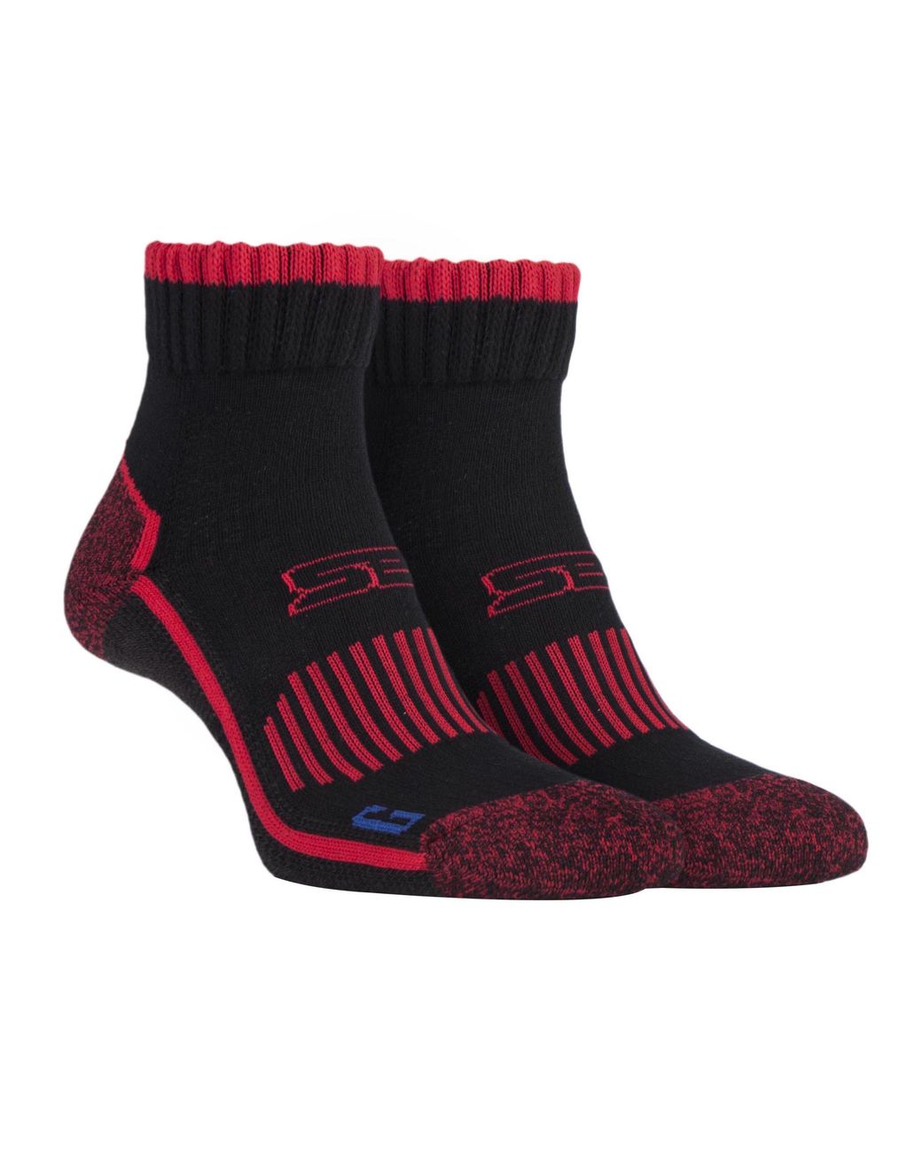 Storm Bloc Red Cotton Rich High Ankle Length Hiking Trekking Socks for men
