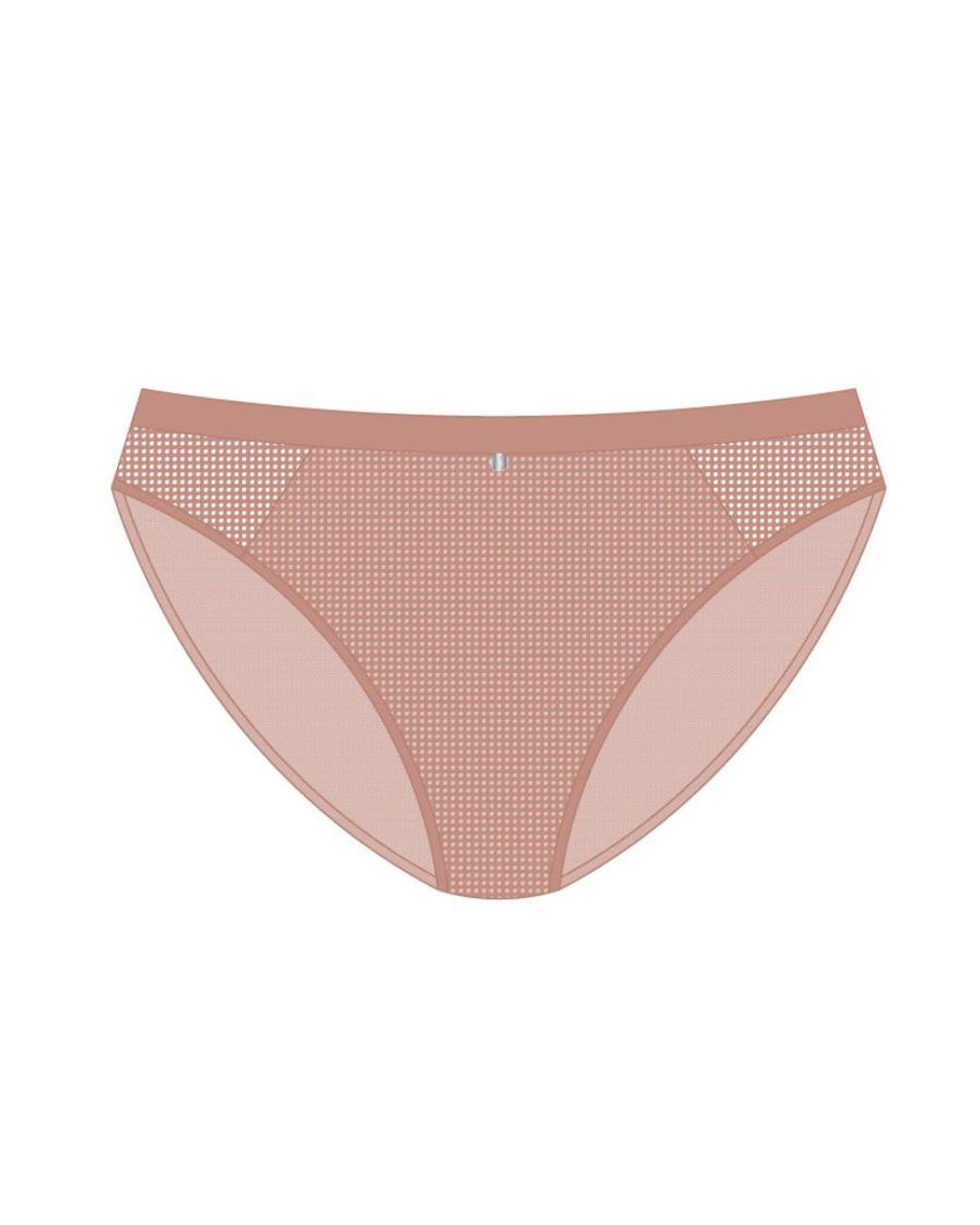 Chantelle Pink Motif Brief