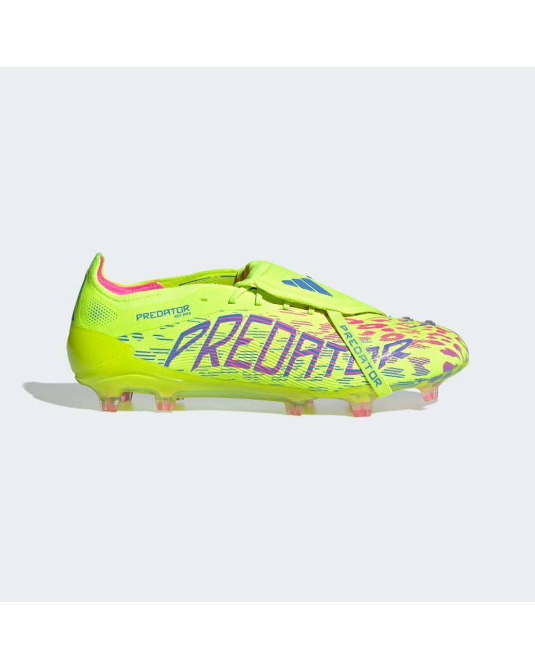 Adidas Originals Yellow Predator Elite Fold-Over Tongue Firm Ground Boots