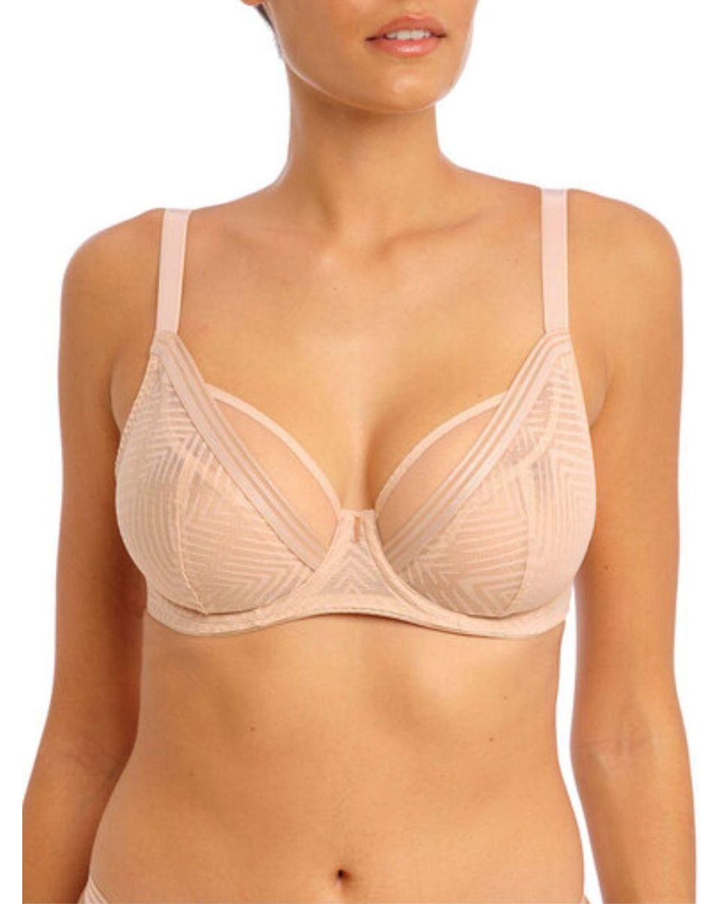 Freya Brown Tailored High Apex Plunge Bra