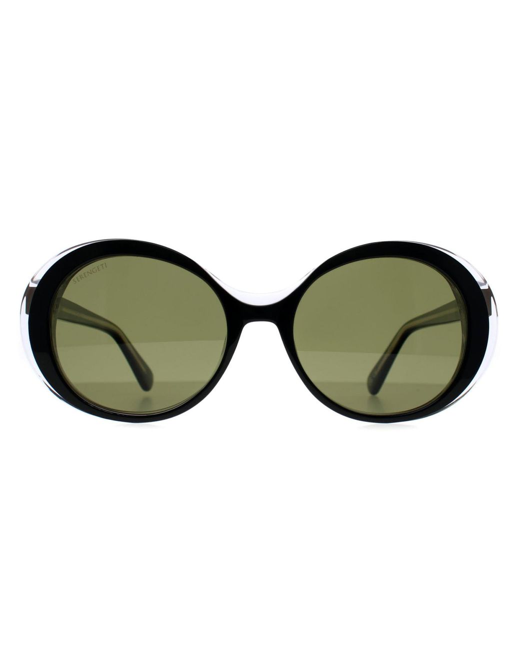 Serengeti Brown Round Shiny Transparent Layer Mineral Polarized 555Nm Photochromic Bacall