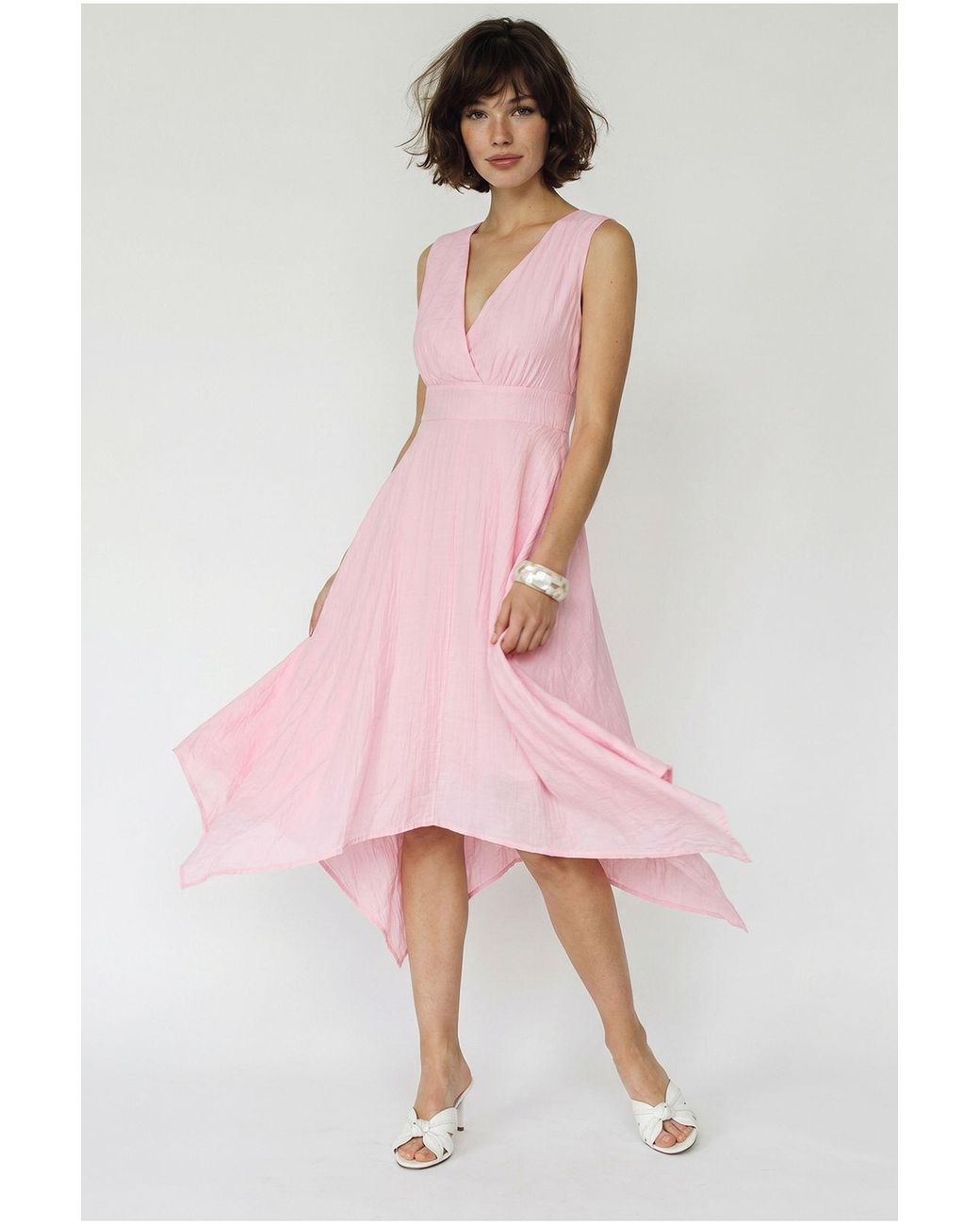 Bianco Lucci Pink Midi Dress