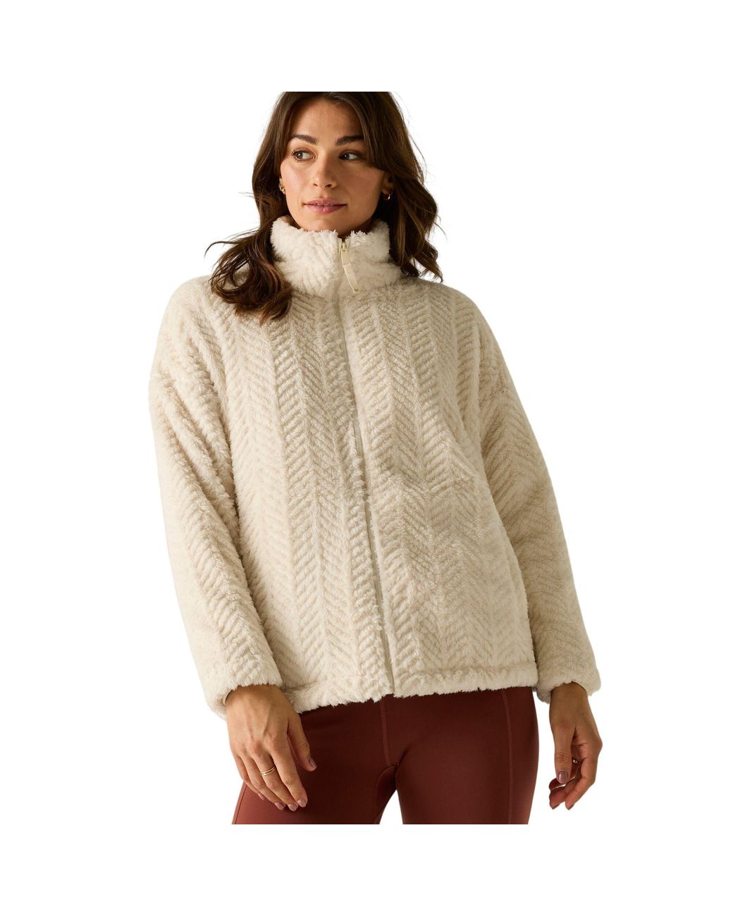 Regatta Natural Ladies Ayana Full Zip Fleece Jacket (Light Vanilla)
