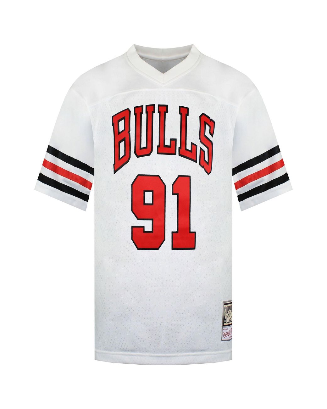 Mitchell & Ness Red Nba Chicago Bulls 91 Rodman Audible Jersey for men