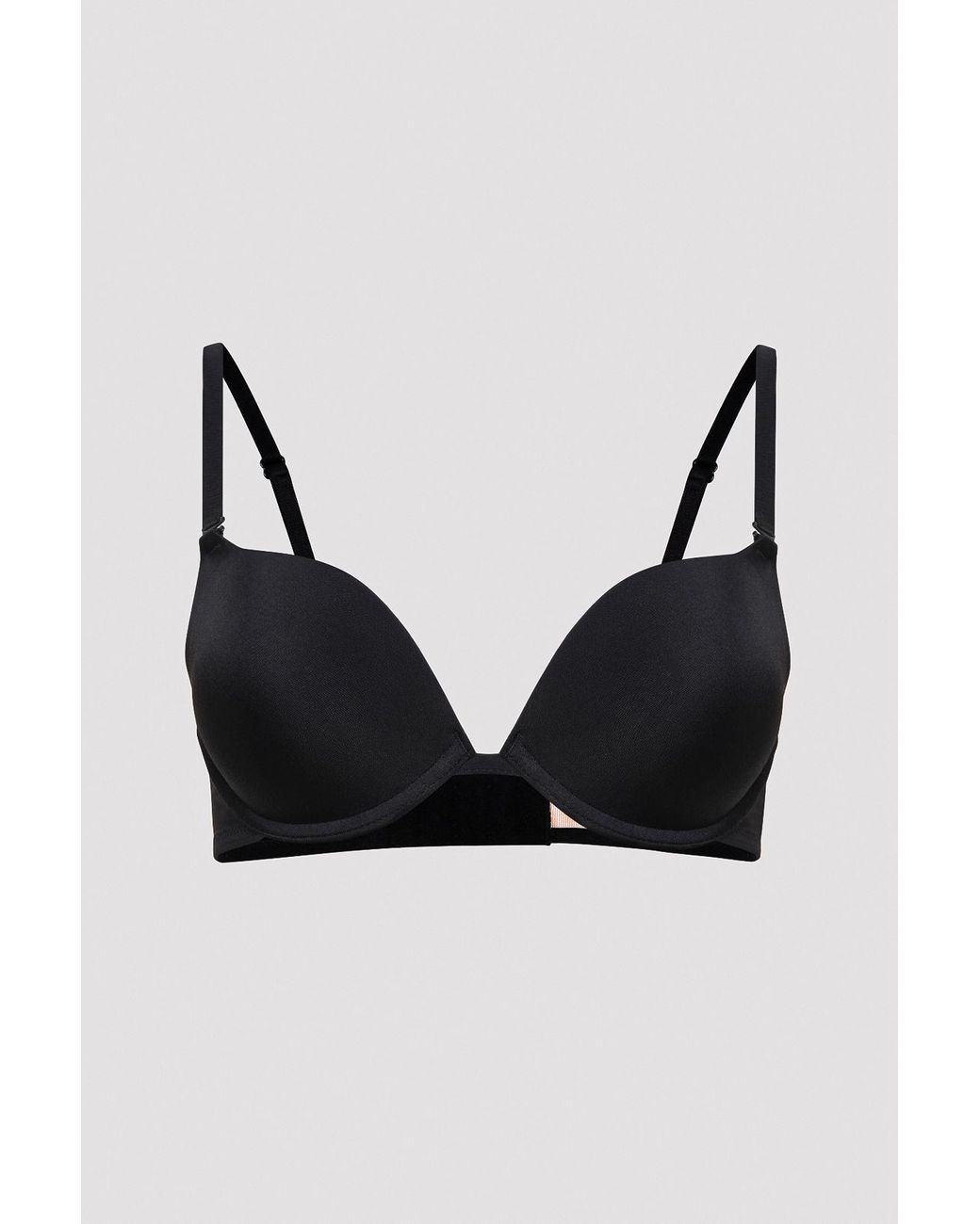 Penti Black Padded Push-Up Bra With Removable Straps