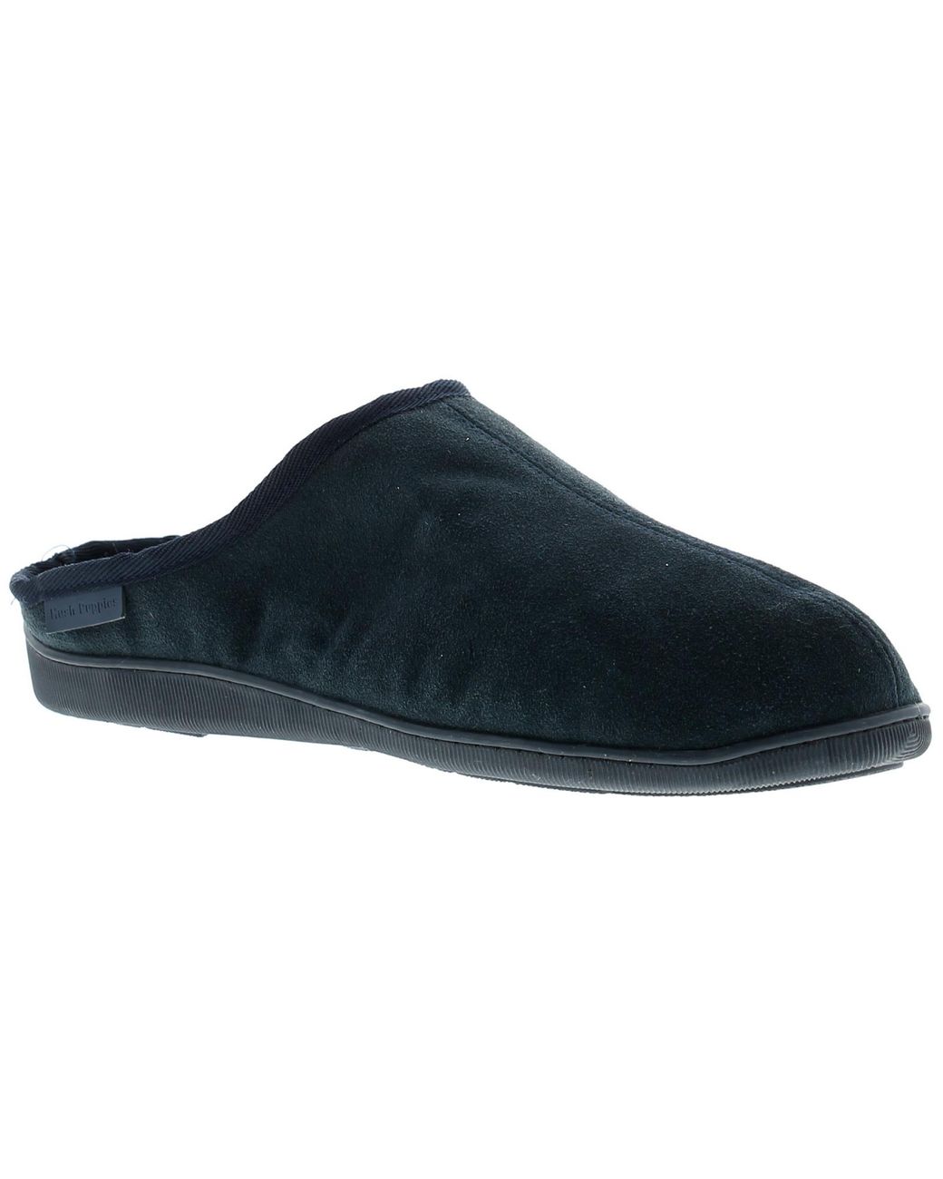 Hush Puppies Blue Ashton Leather Mule Slipper Suede for men