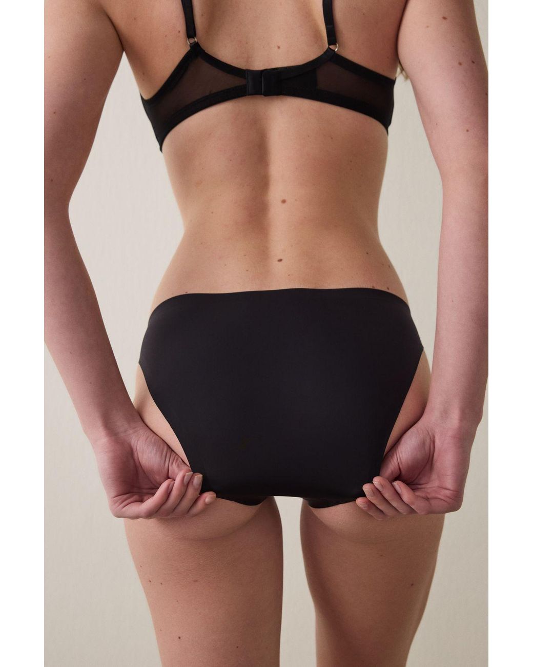 Penti Black Mid-Waist Jersey Brief Panties