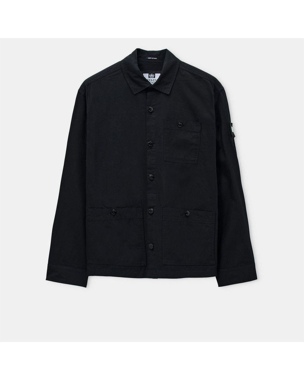 Weekend Offender Black Baker Overshirt for men