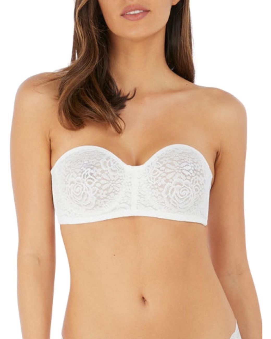 Wacoal Brown Halo Lace Strapless Bra