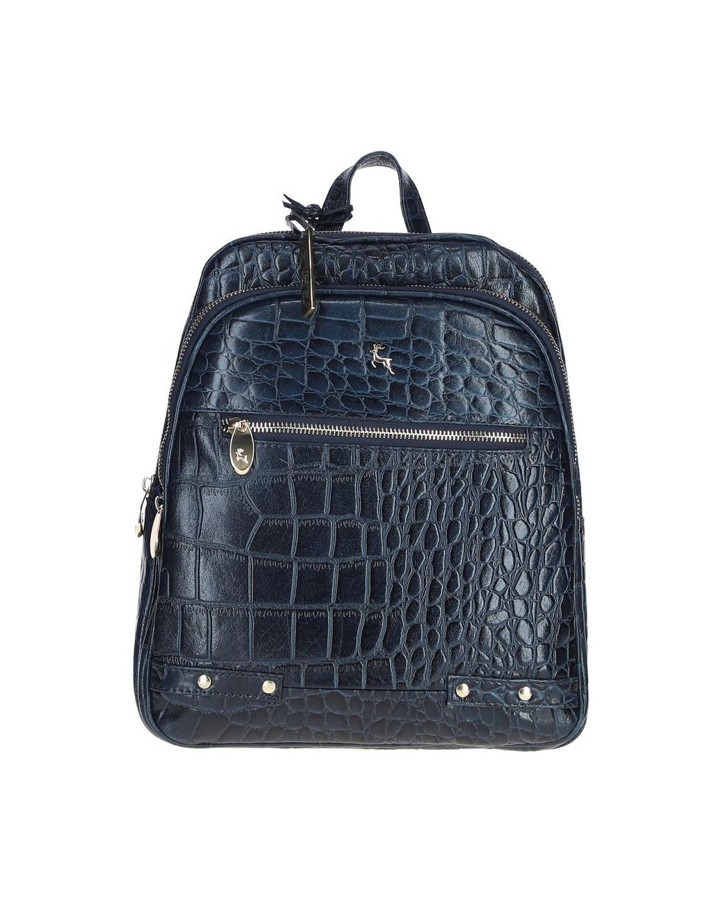 Ashwood Leather Blue 'Camilla' Real Backpack