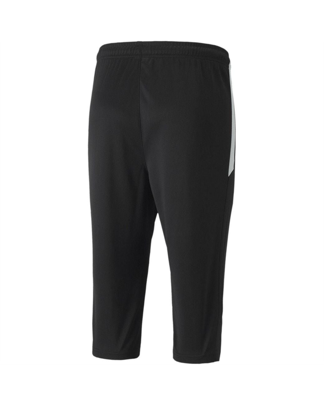 PUMA Black Teamliga Training Three Quarterpants Tracksuit Bottom for men