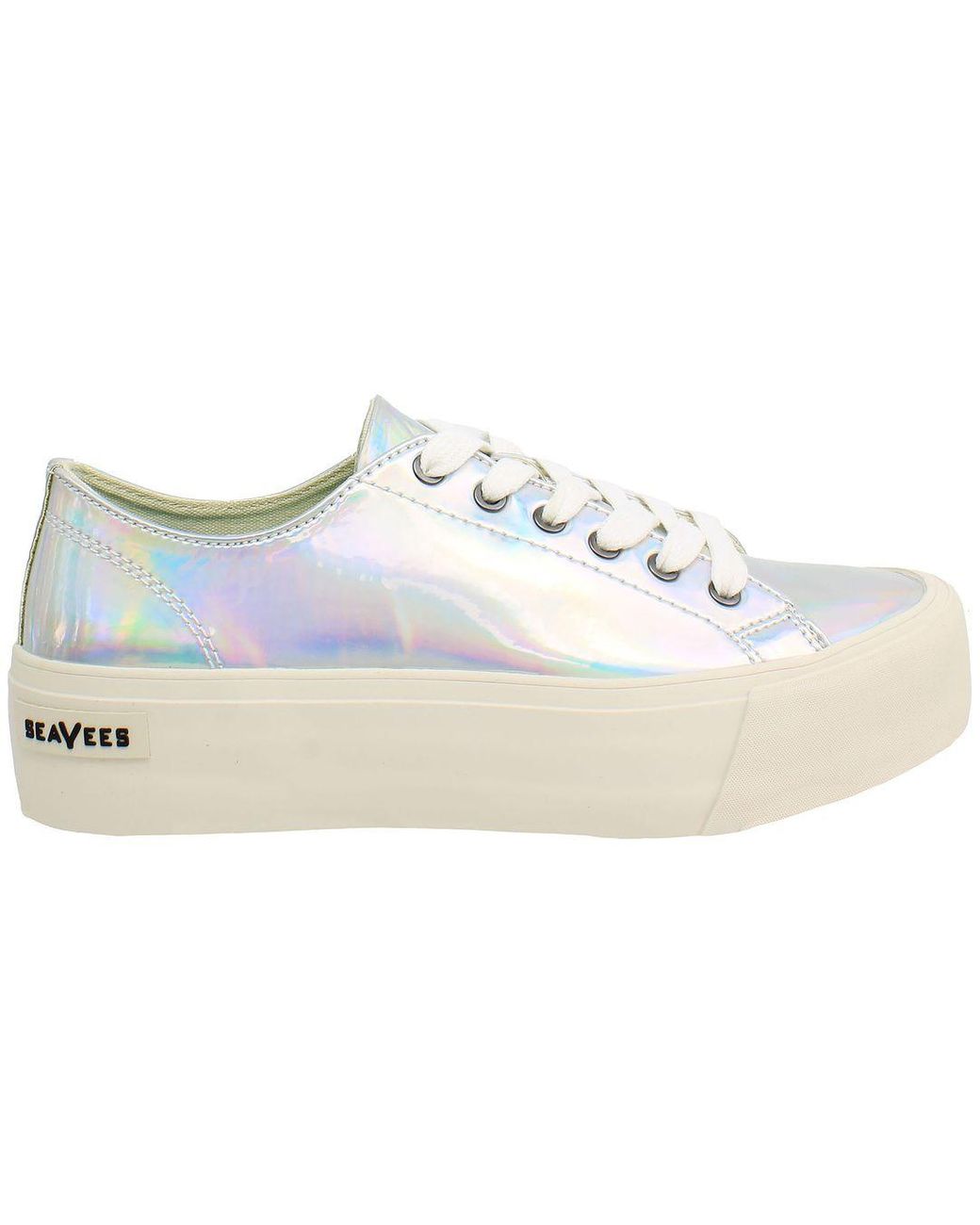 Seavees White Monterey Platform Sun Valley Shoes