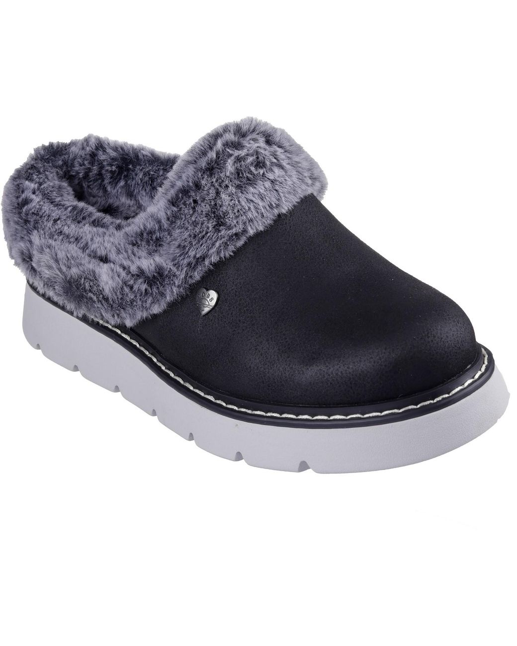 Skechers Blue Keepsakes Lite Cozy Blend 114762-Blk Slip On Shoes