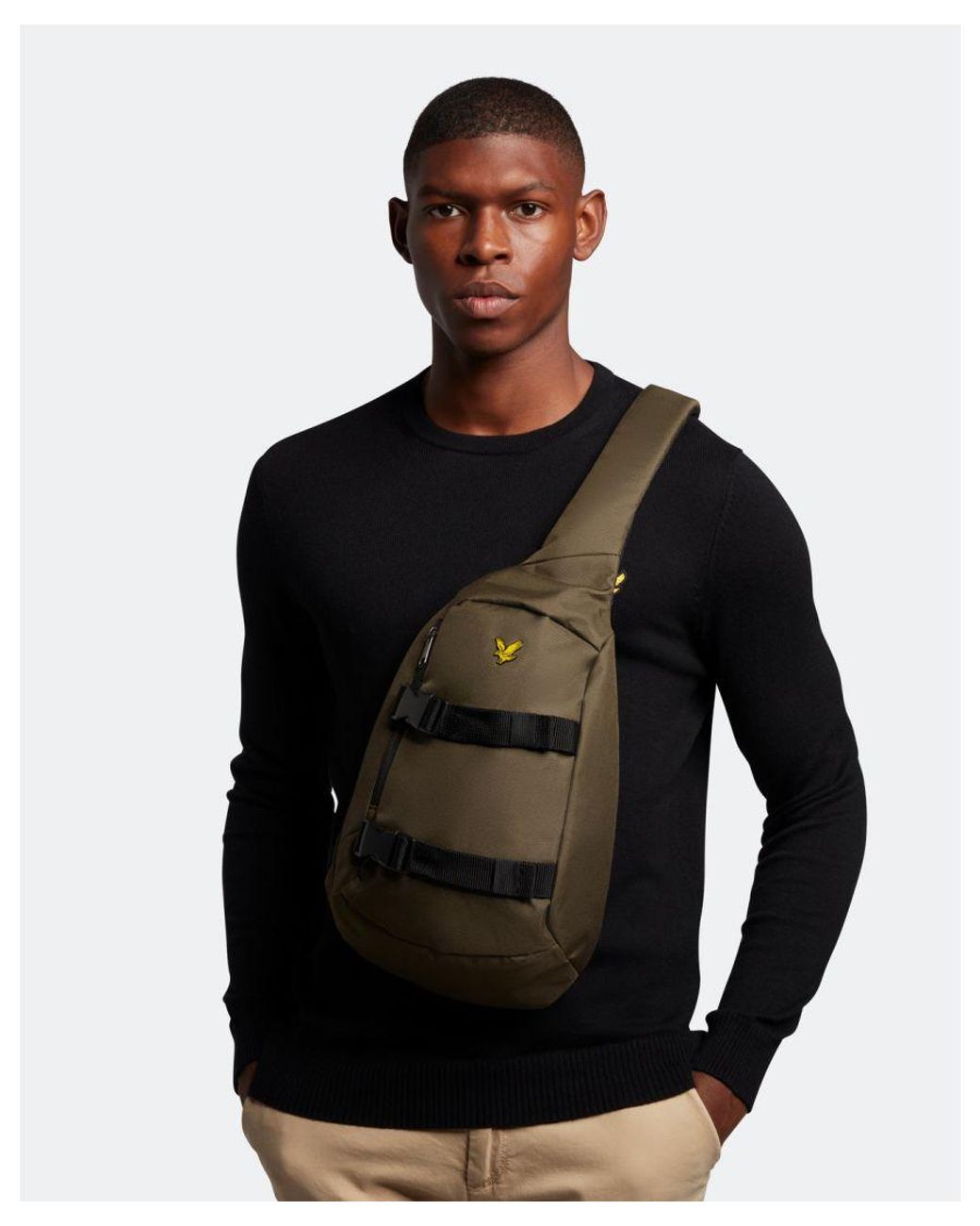 Lyle & Scott Sling Bag in Black for Men Lyst UK