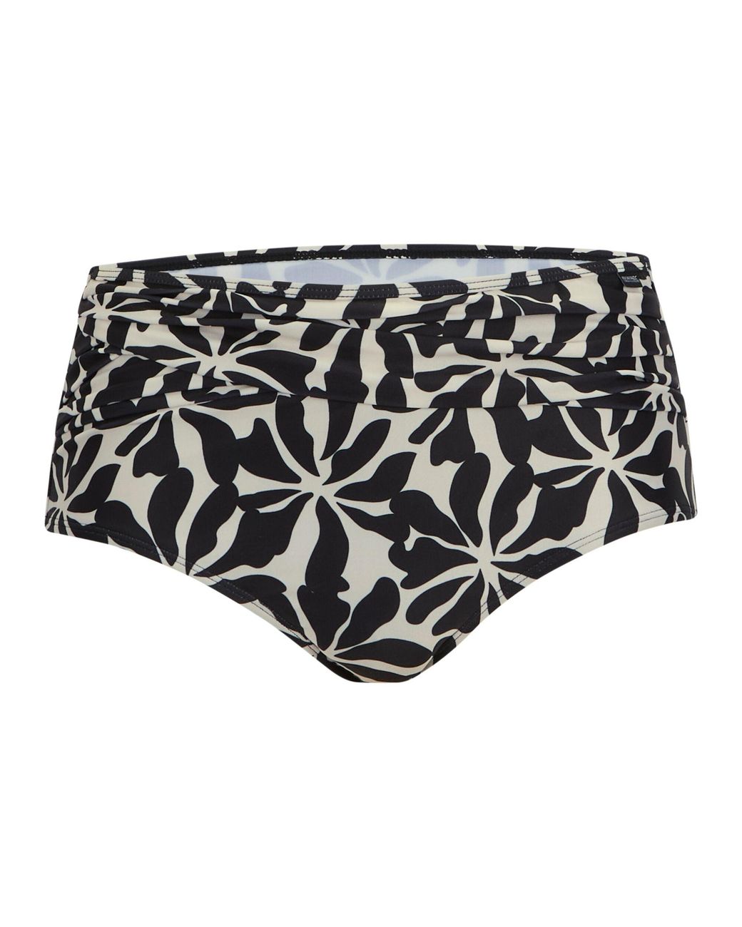 Regatta Black Ladies Loria Abstract Floral Bikini Bottoms