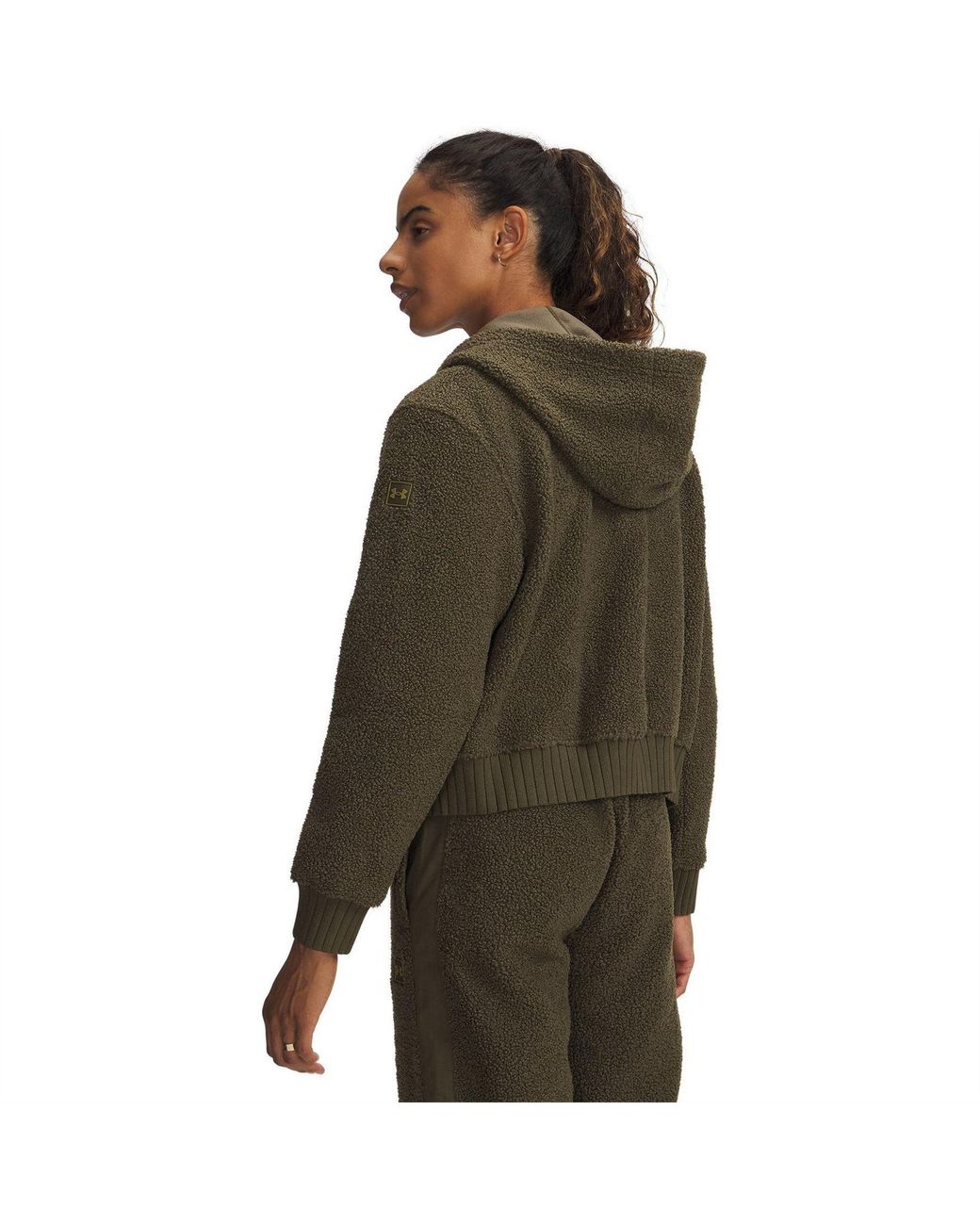 Under Armour Brown High Pile Fleece Jacket