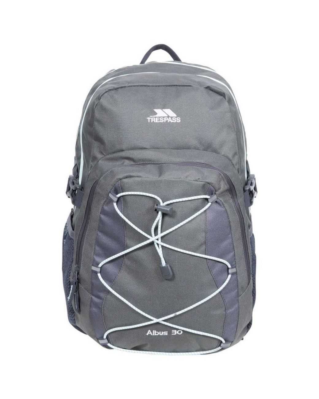 Trespass Gray Albus 30 Litre Casual Rucksack/Backpack