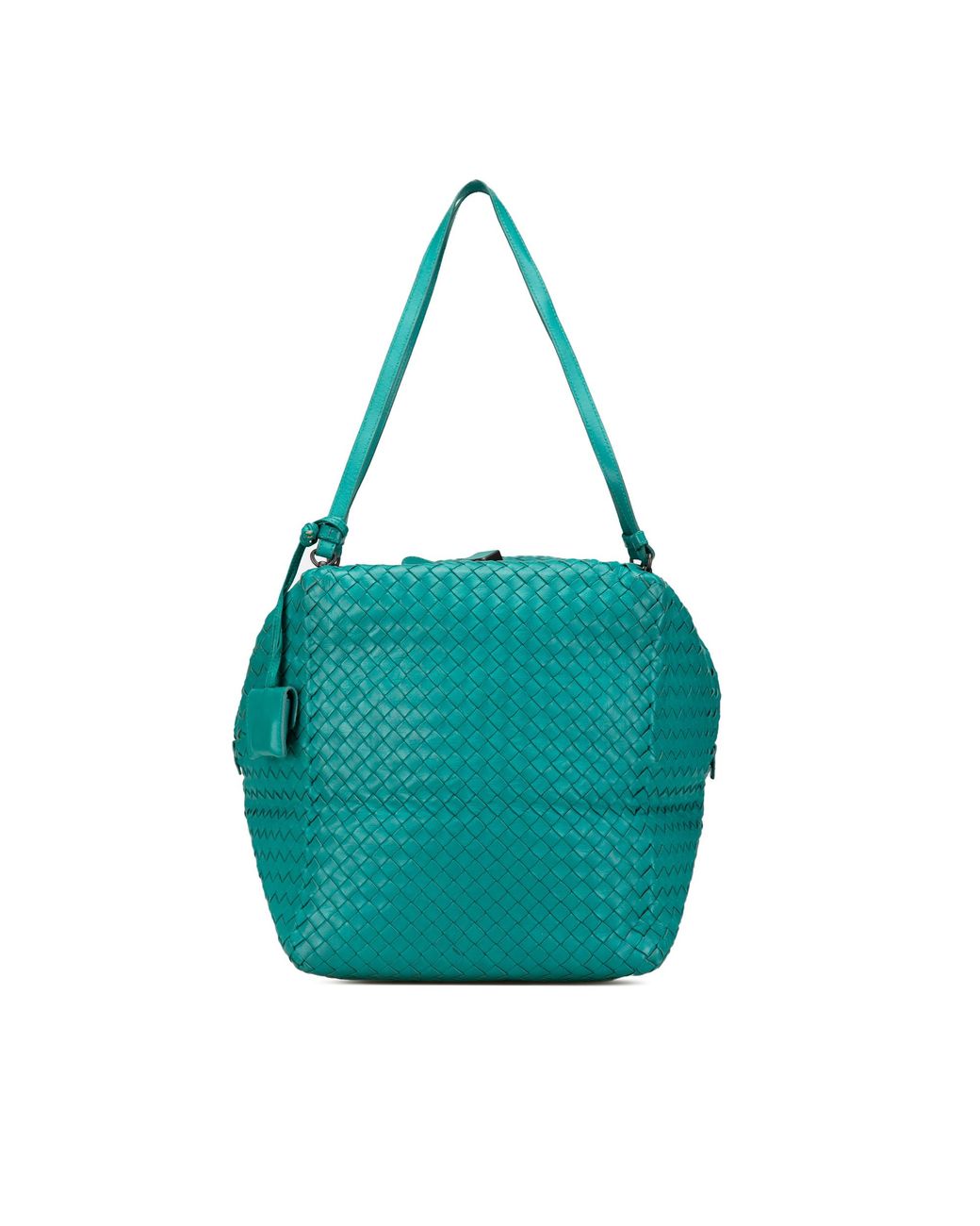Bottega Veneta Blue Intrecciato Tote Leather Handbag