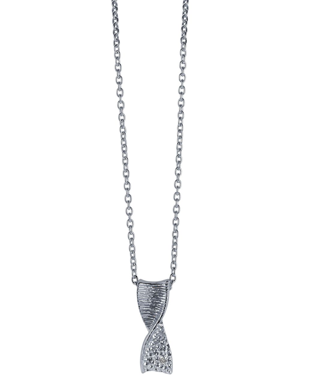 Orphelia Black 925 Sterling Chain With Pendant