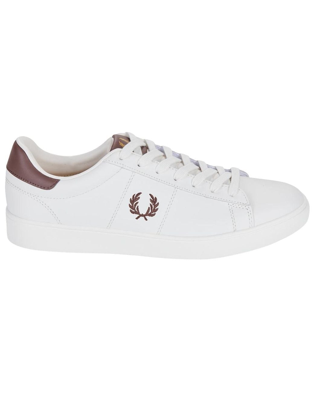 Fred Perry White Spencer Leather Snow Trainers for men