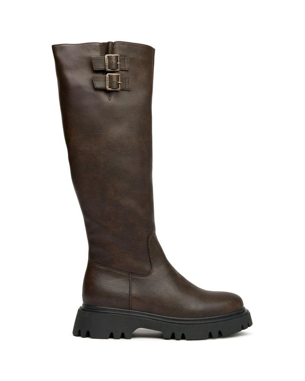 V.Gan Brown Vegan Bram Knee High Boots