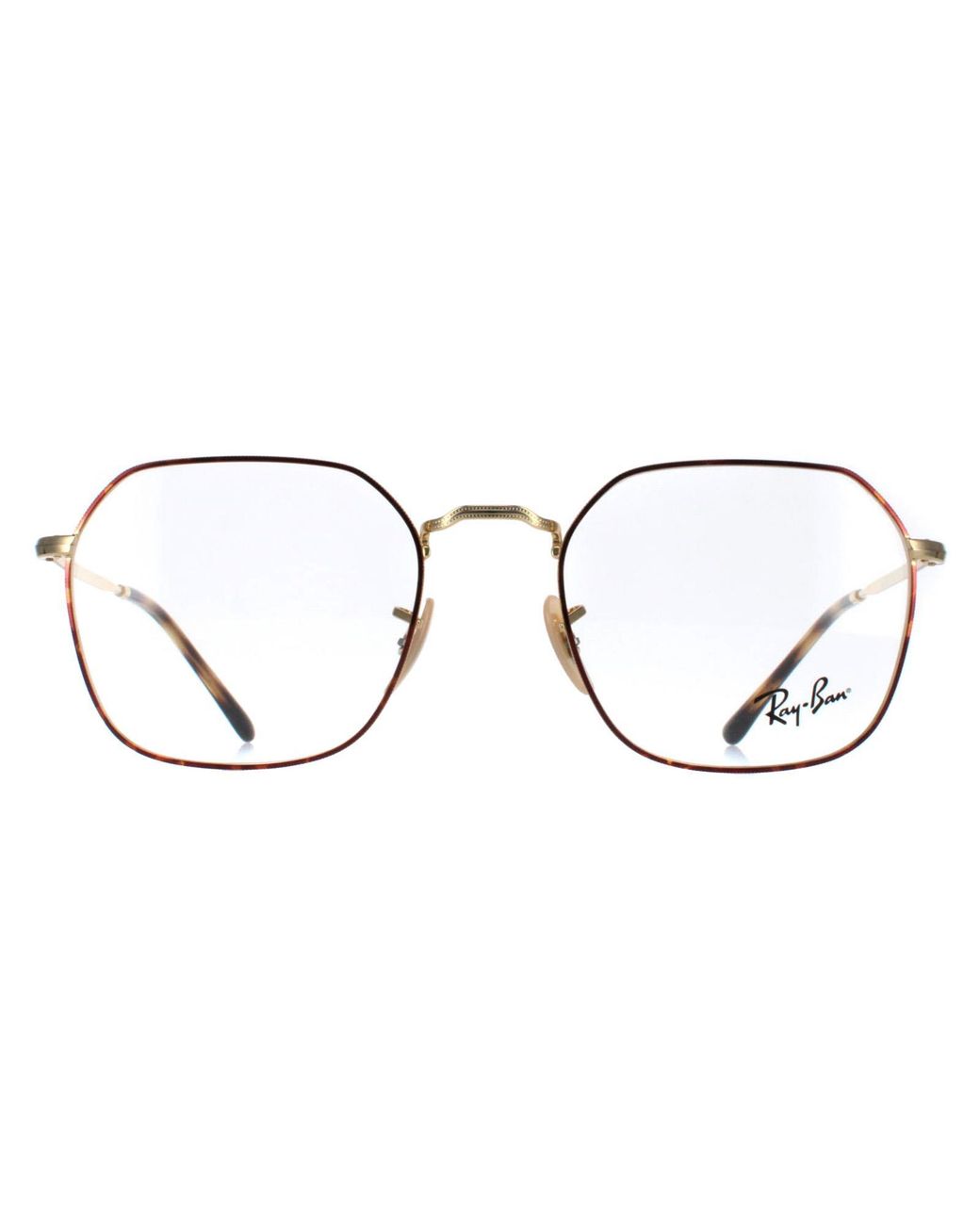 Ray-Ban Brown Square Havana On Rx3694V Jim Metal
