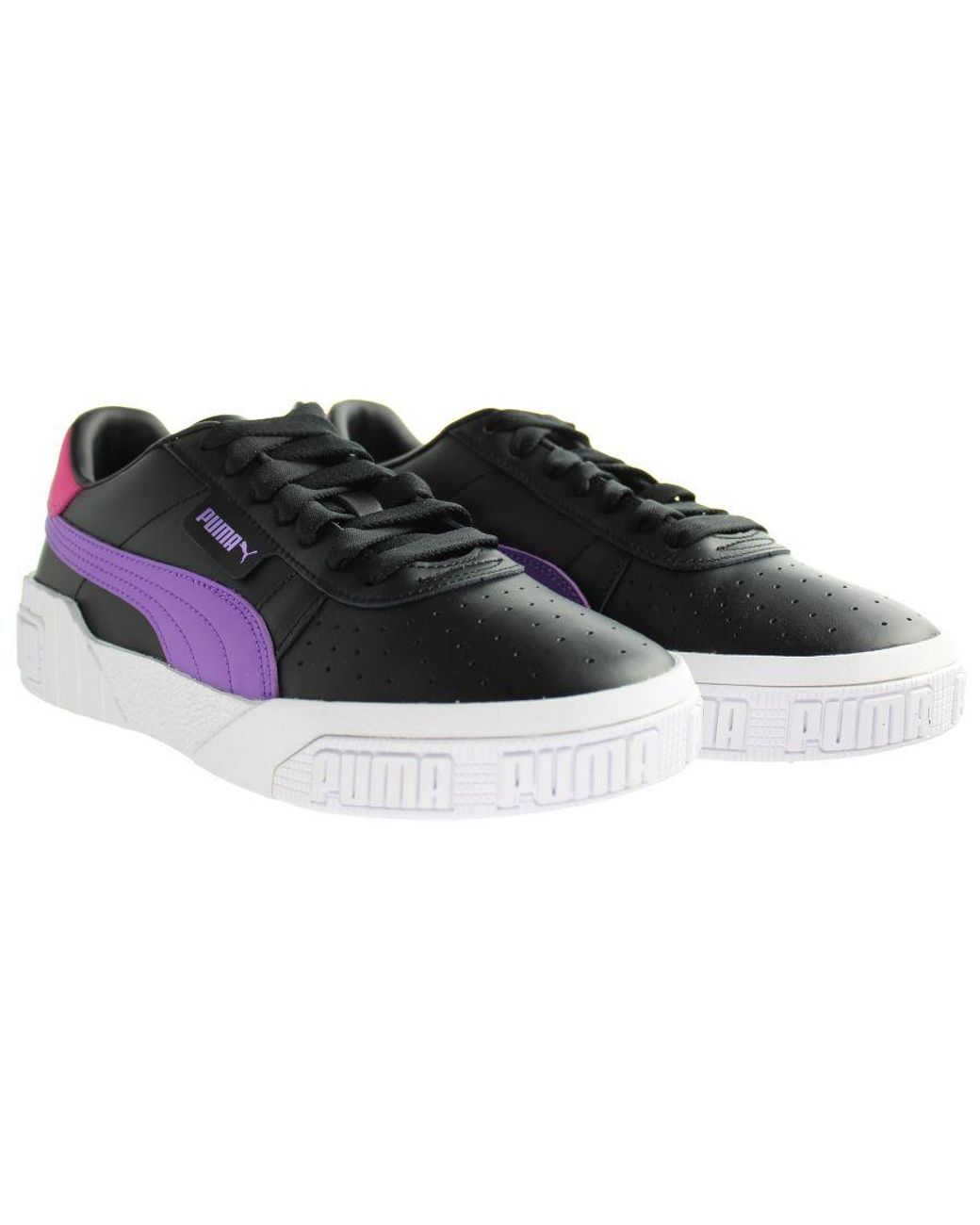 PUMA Black Cali Bold Trainers Leather