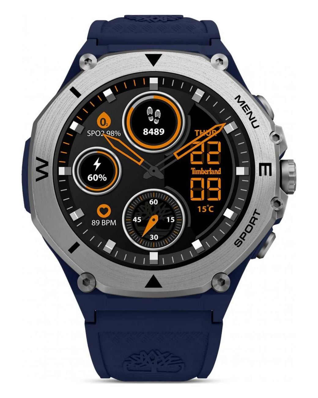 Timberland Blue Tdigb0089802 Trail Force 2 Smartwatch for men