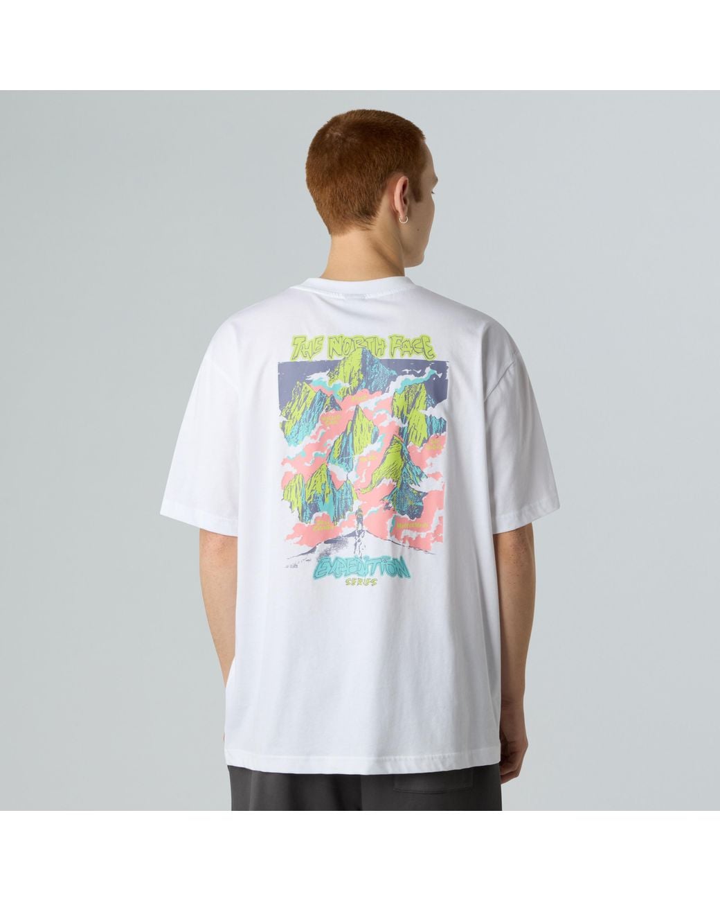 The North Face White Expedition Celebration Oversized T-Shirt Tnf Cotton for men