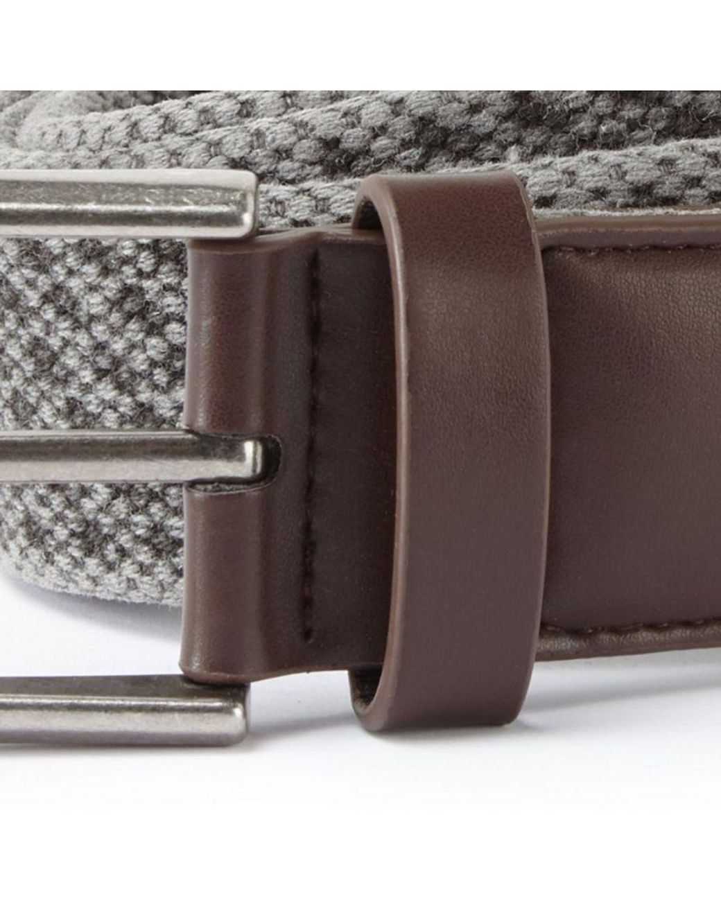 Asquith & Fox Brown Vintage Wash Canvas Belt (Slate) for men