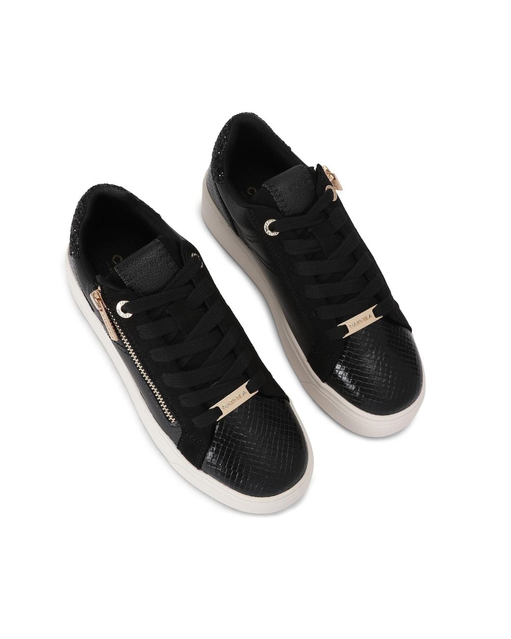 Carvela Kurt Geiger Black Gia Zip Sneakers