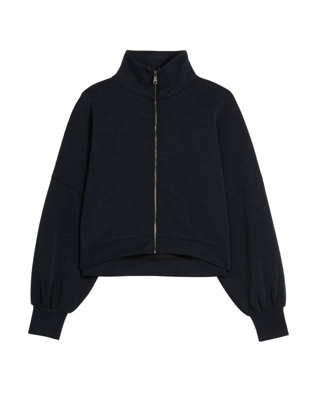 Ted Baker Blue Arorha Cupro Zip Through Funnel Neck