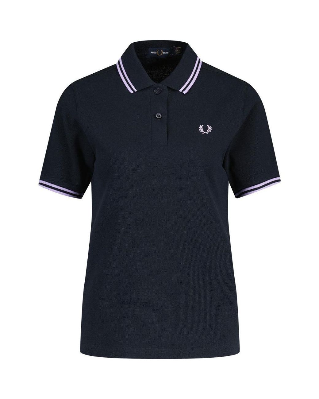 Fred Perry Blue G3600 Retro Twin Tipped Polo Shirt Cotton