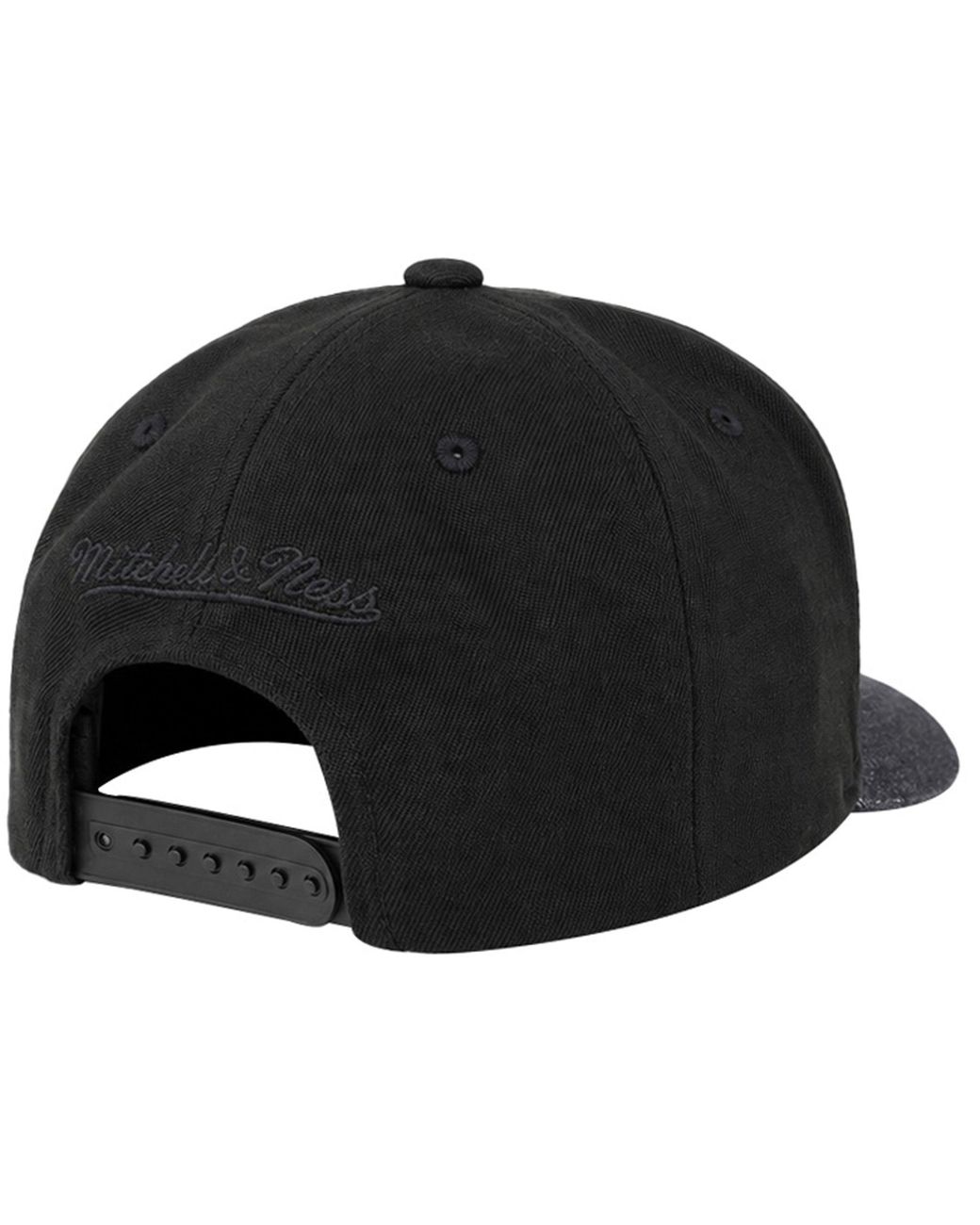 Mitchell & Ness Black Denim Visor Cap for men