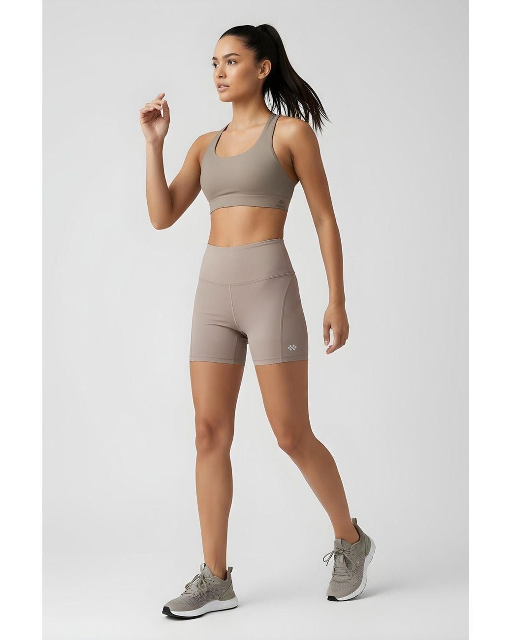 TOMMY LIFE Natural Short High-Waist Slim-Fit Leggings With Belt