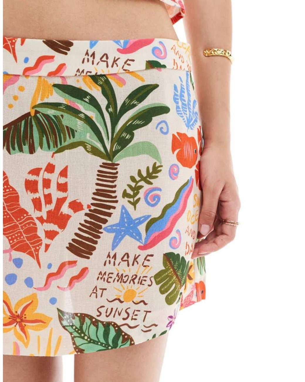 Vero Moda White Mini Skirt Co-Ord
