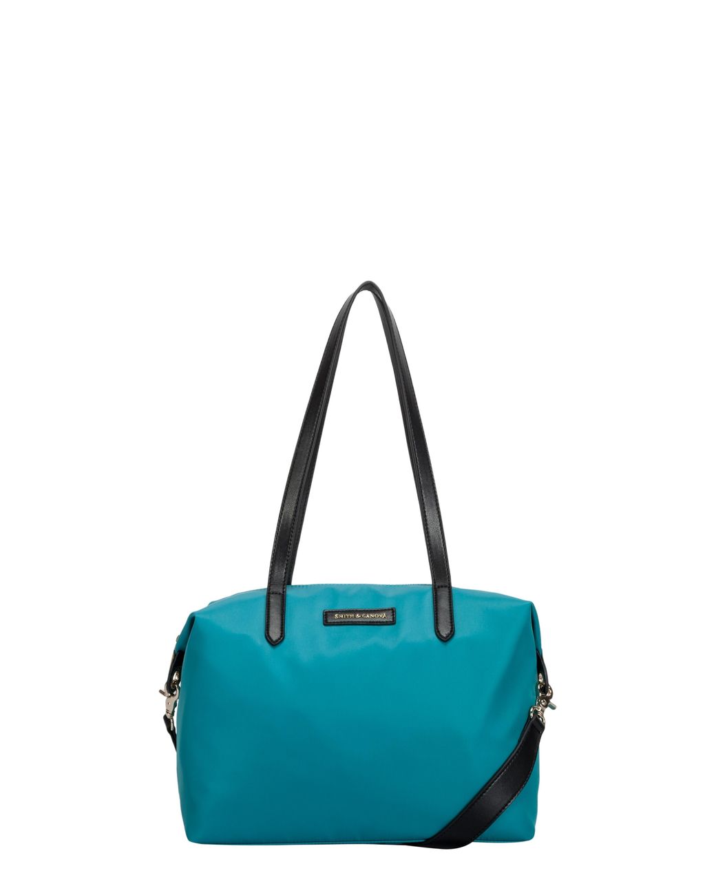 Smith & Canova Blue Nylon Zip Top Tote Bag