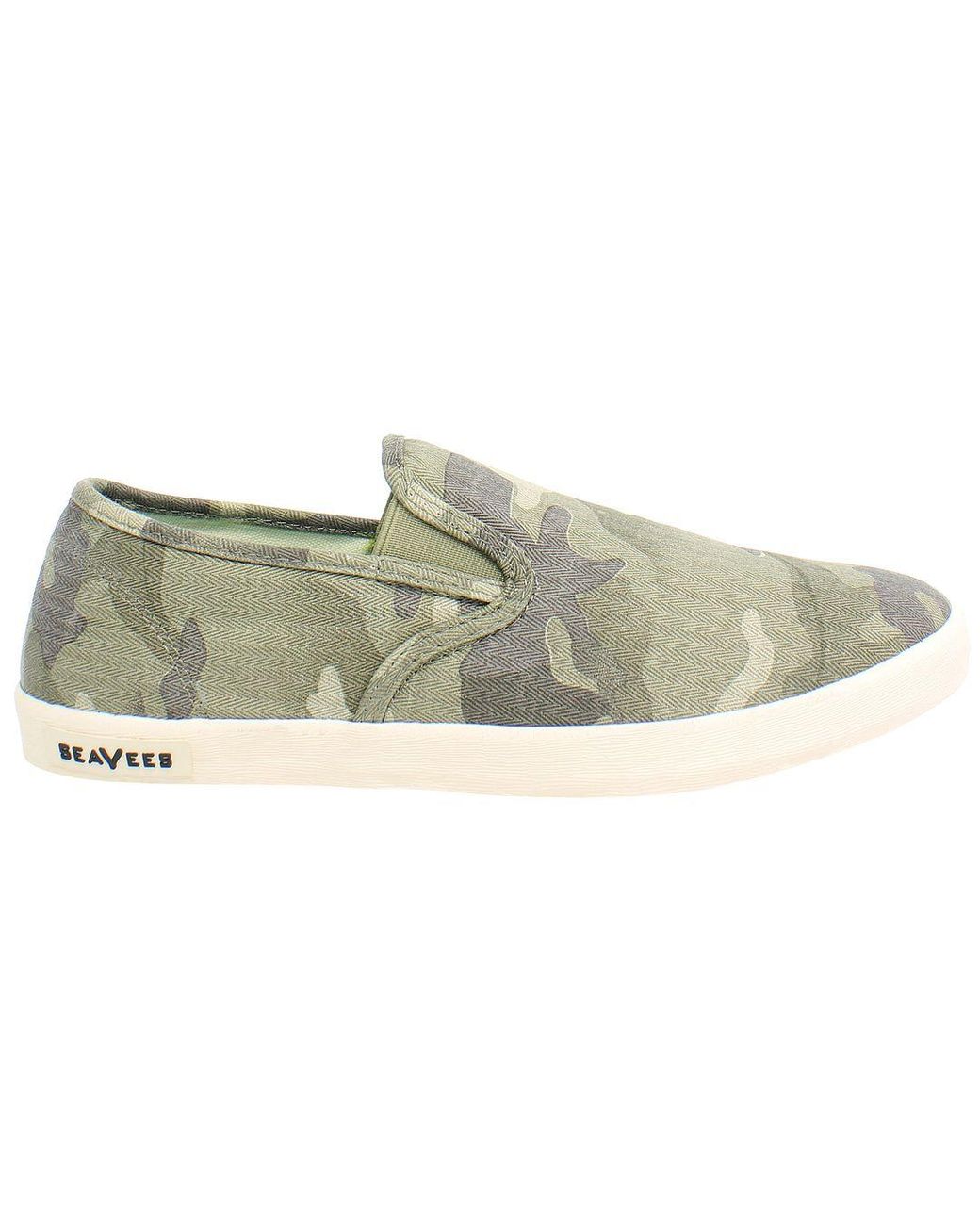 Seavees Green Baja Saltwash Plimsolls Canvas (Archived)