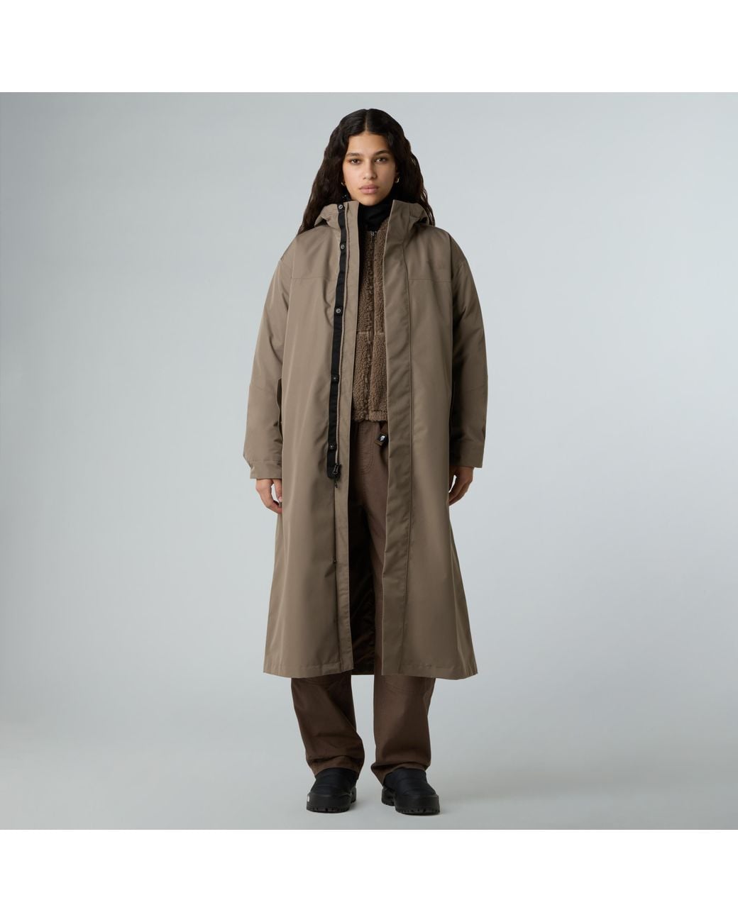 The North Face Brown Nukabira Rain Shell Parka Tnf