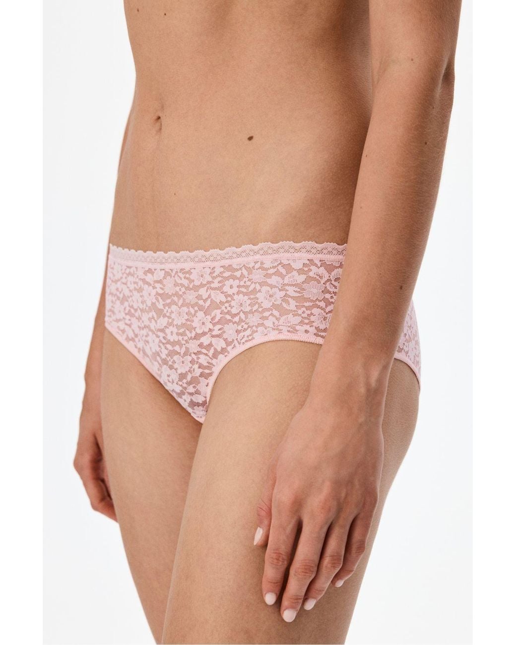 Penti Pink Easy Lace Floral Hipster Briefs