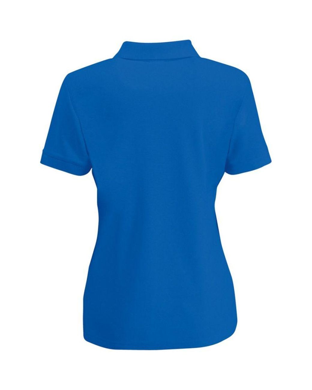 Fruit Of The Loom Blue Lady-Fit 65/35 Short Sleeve Polo Shirt (Royal)