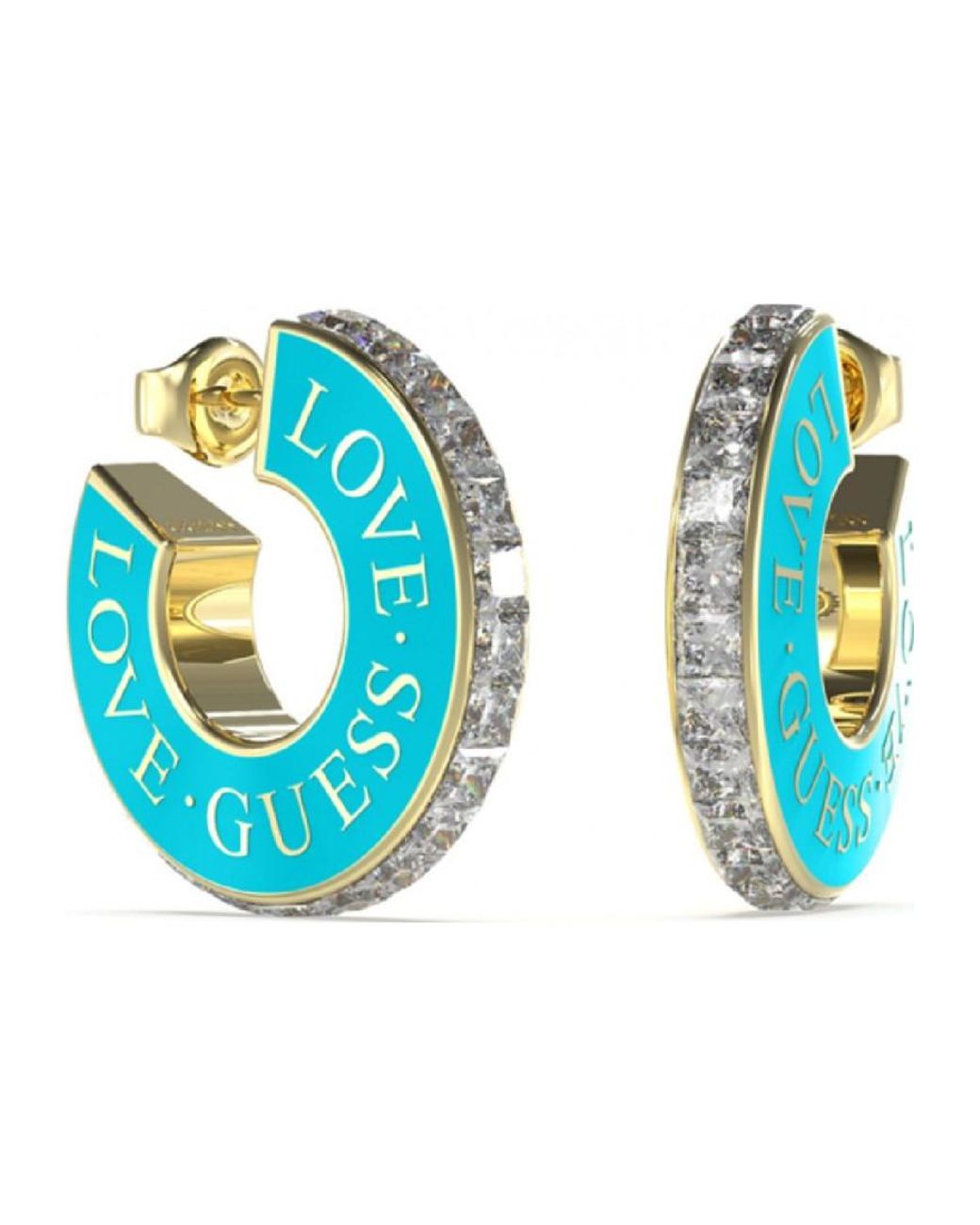 Guess Blue Jube04083Jwygtqt-U Ladies Love Earrings