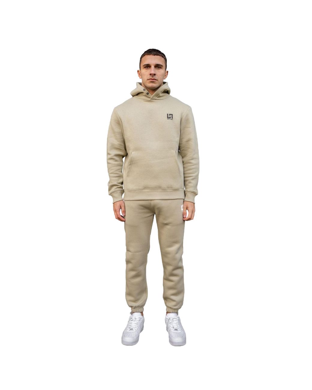 Helm Natural Two Piece Tracksuit Hoodie & Jogger Set for men