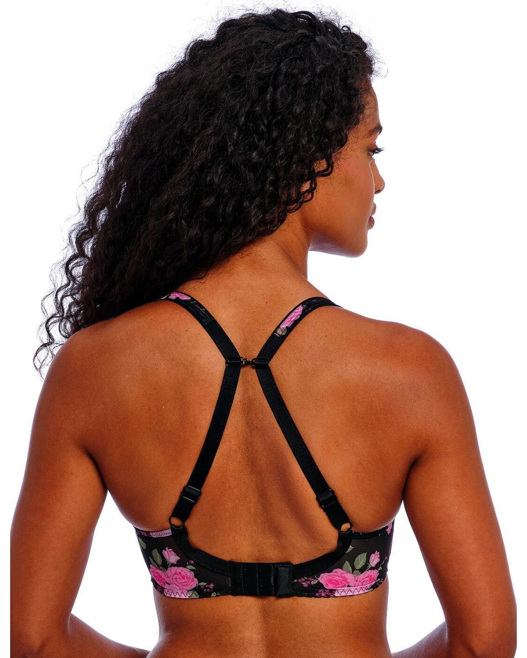 Freya Black 402431 Rose Blossom Moulded Plunge T Shirt Bra