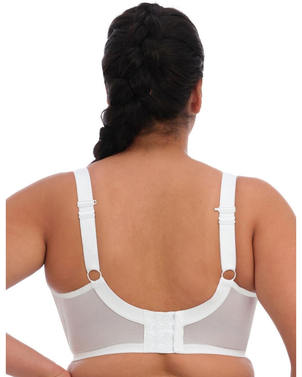 Elomi White 8041 Active Energise Sports Bra